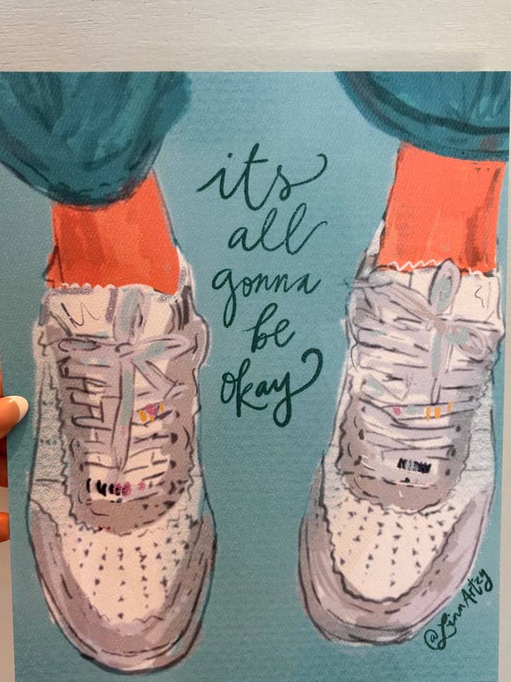 Tout ira bien - Impression artistique 8" x 10" pour la vente par LinnArtzy