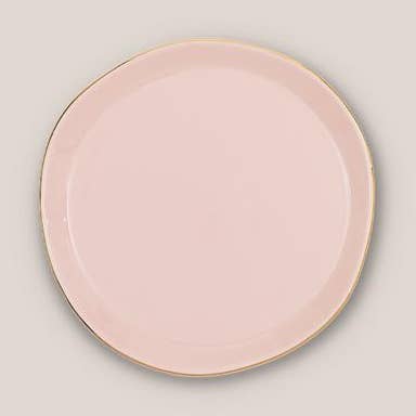 Good Morning Plate Old Pink for wholesale by BIDKhome