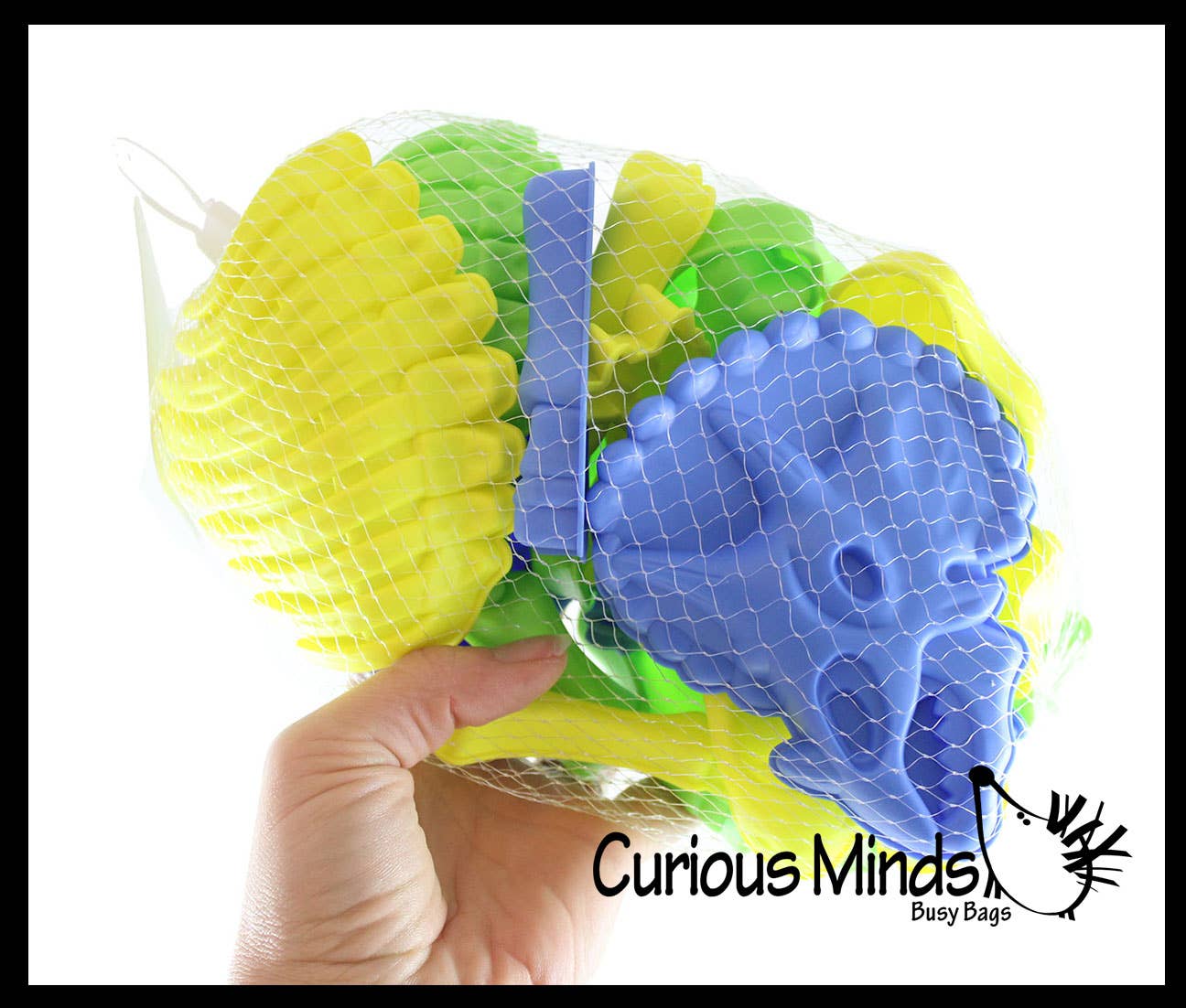 Curious Minds Toys - Wholesale Toy Set - Kids - 21 Piece Dinosaur Bones Sand Mold Beach Set - Sand Castle1