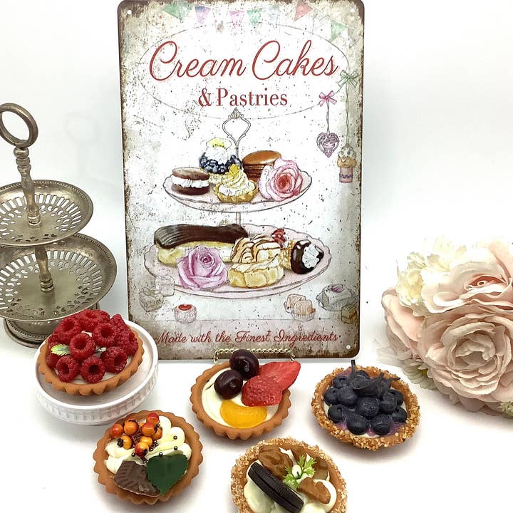 All Little Cute Things - Wholesale Bord/bordje - Theehuis Muurdecoratie CAKES Vintage Bakkerij Keukenbord