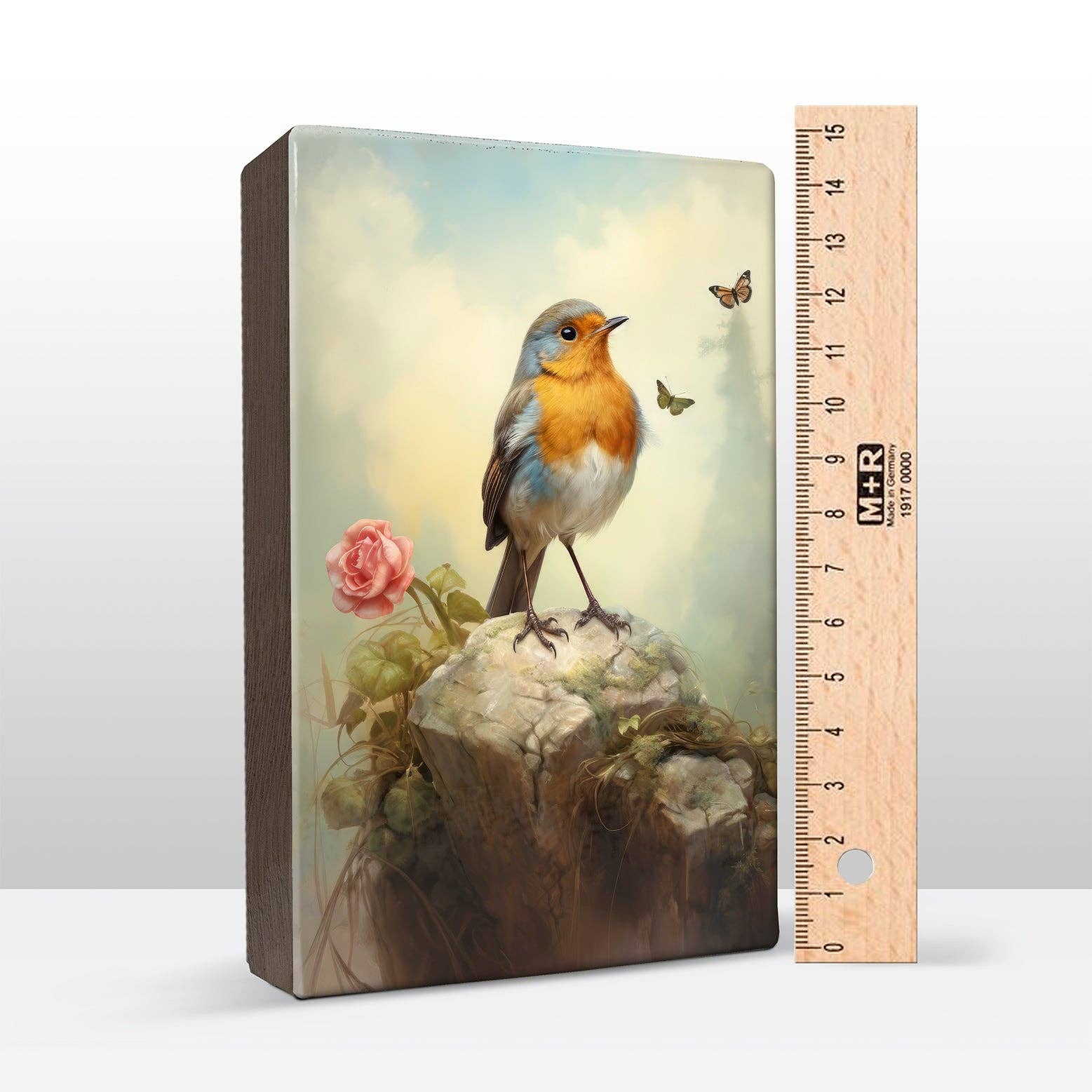 Laqueprint - Wholesale Art Print - Robin - Mini Laqueprint - 9.6 x 14.6 cm - LPS4071