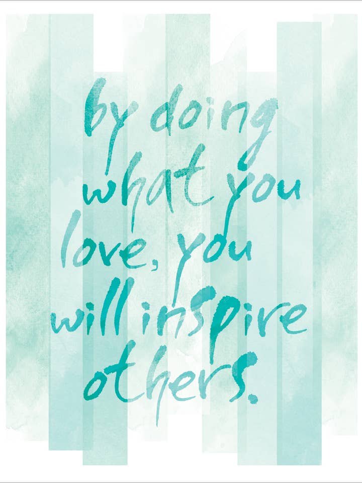 Genom att göra vad du älskar vänskapskort Design: Nikki Chu för wholesale av From Me To You