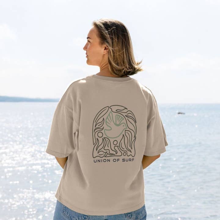 T-shirt décontracté côtier pour femmes pour la vente par Union of Surf