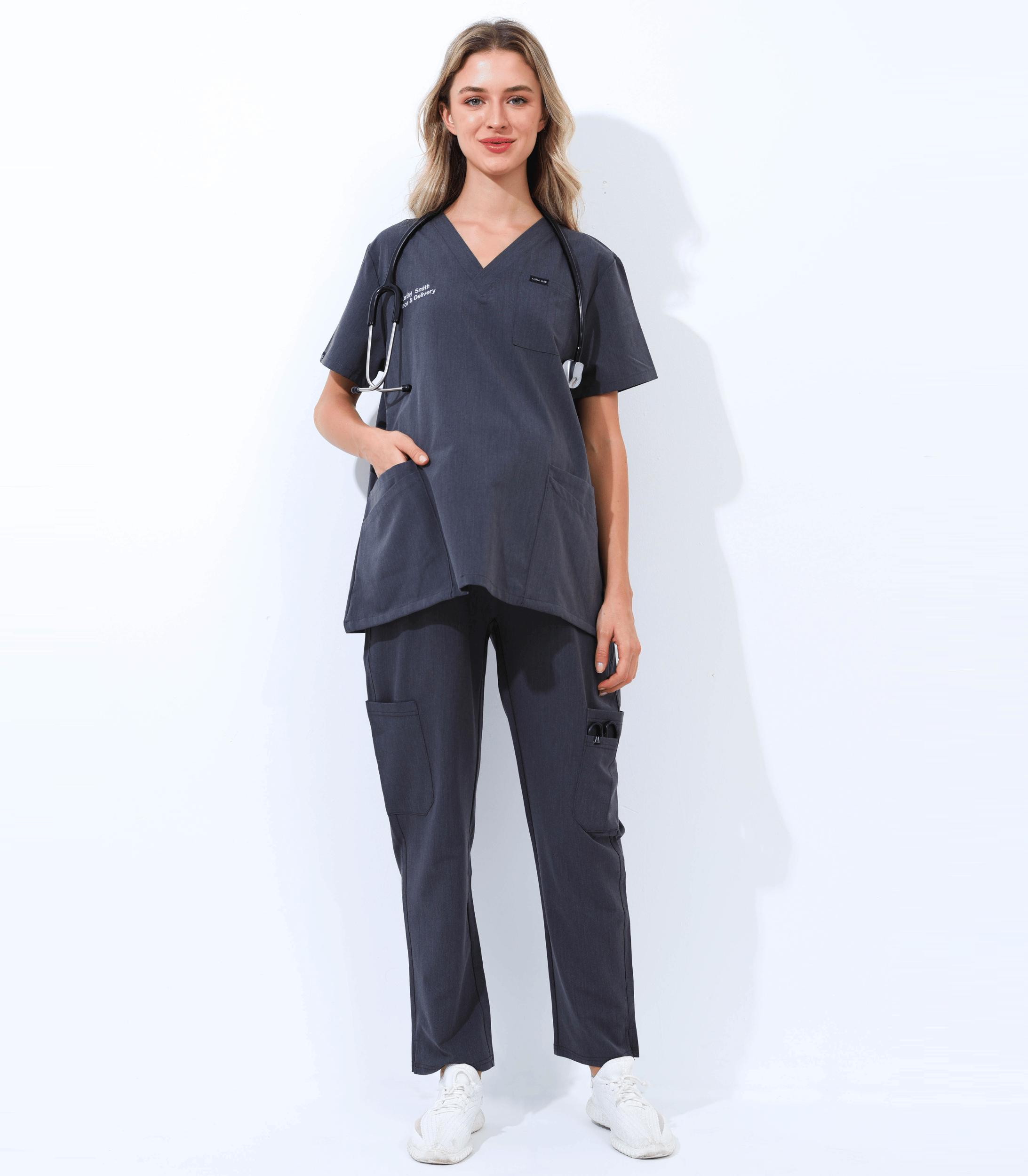 Alina Mae Maternity - Wholesale Healthcare Uniform - Women's - Maternity Scrubs Shirt for Pregnancy27