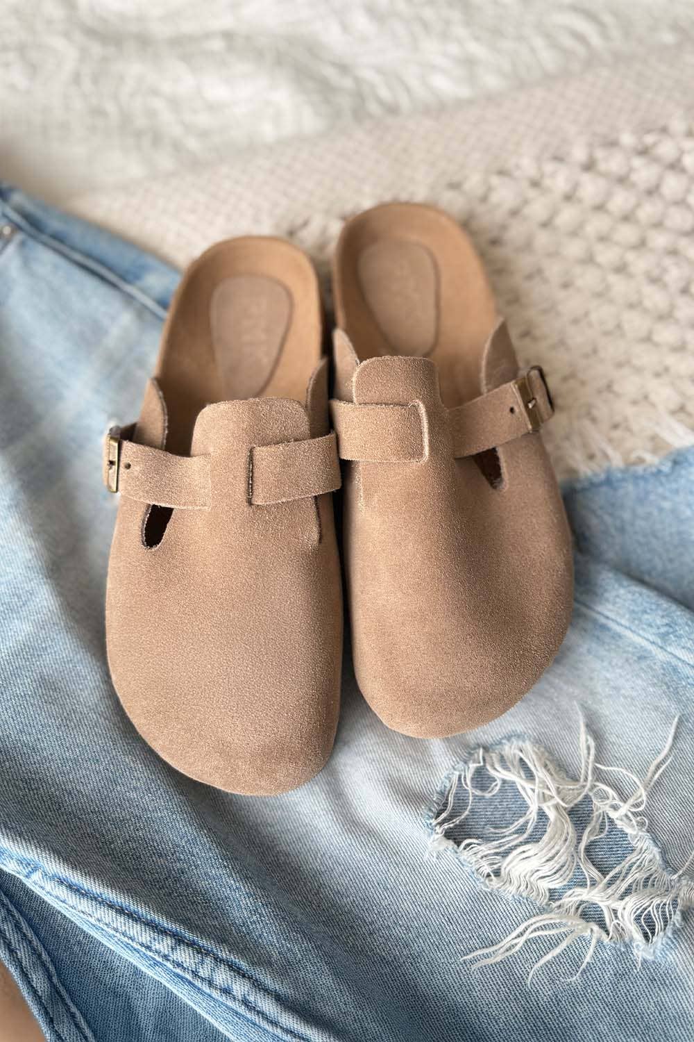 PMK SHOES - Wholesale Clogs - Women's - Teli - Mink - Suede Leather Clog Handmade in Argetina4