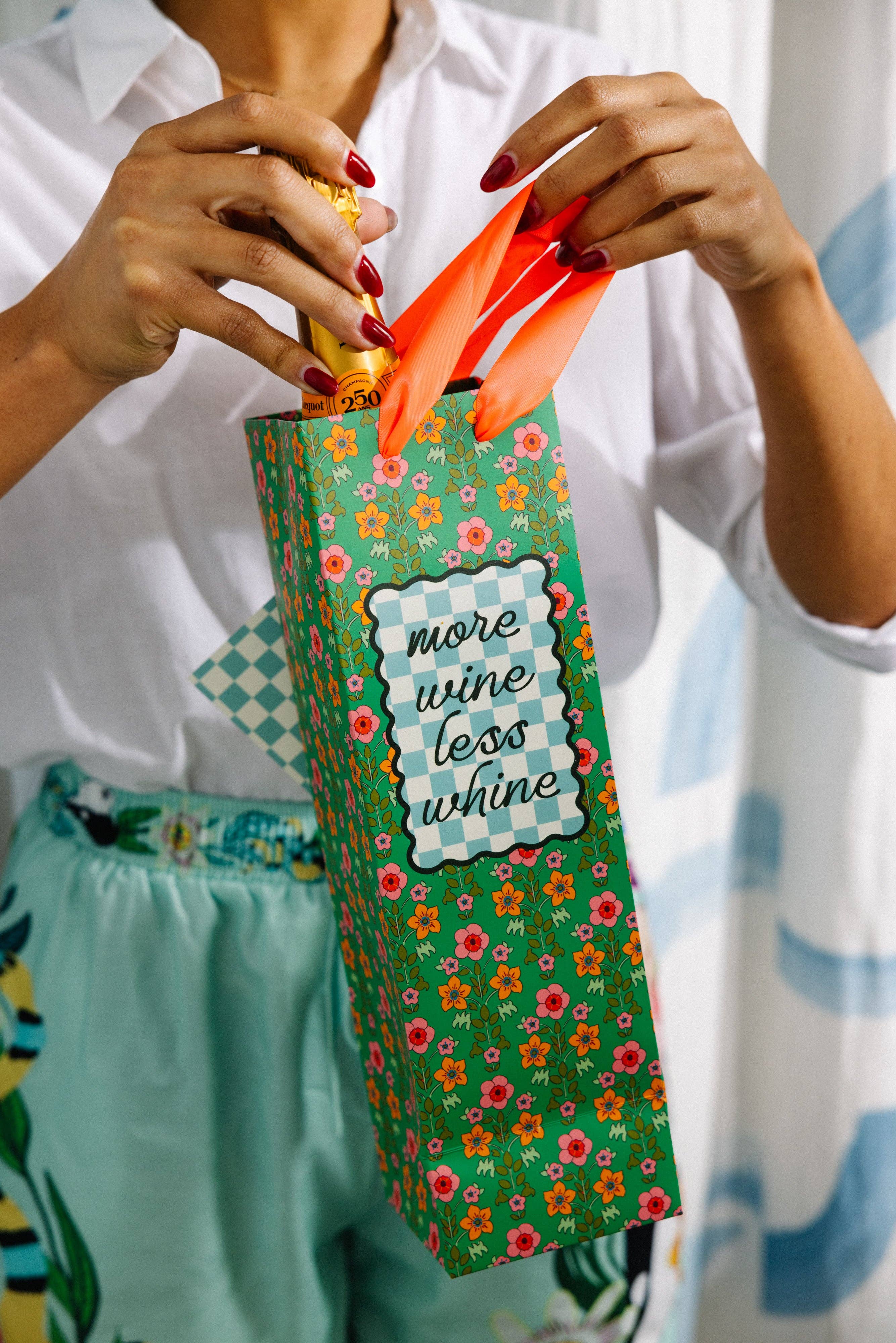 Furbish Studio – wholesale Wine gift bag – Wine Bag - More Wine1