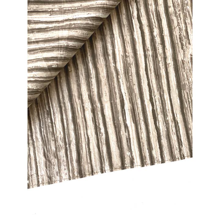 Bandana - Baumwoll-/Tischserviette mit Blockmuster, mit braunen Streifen für den Großhandel von The Indian Bazaar