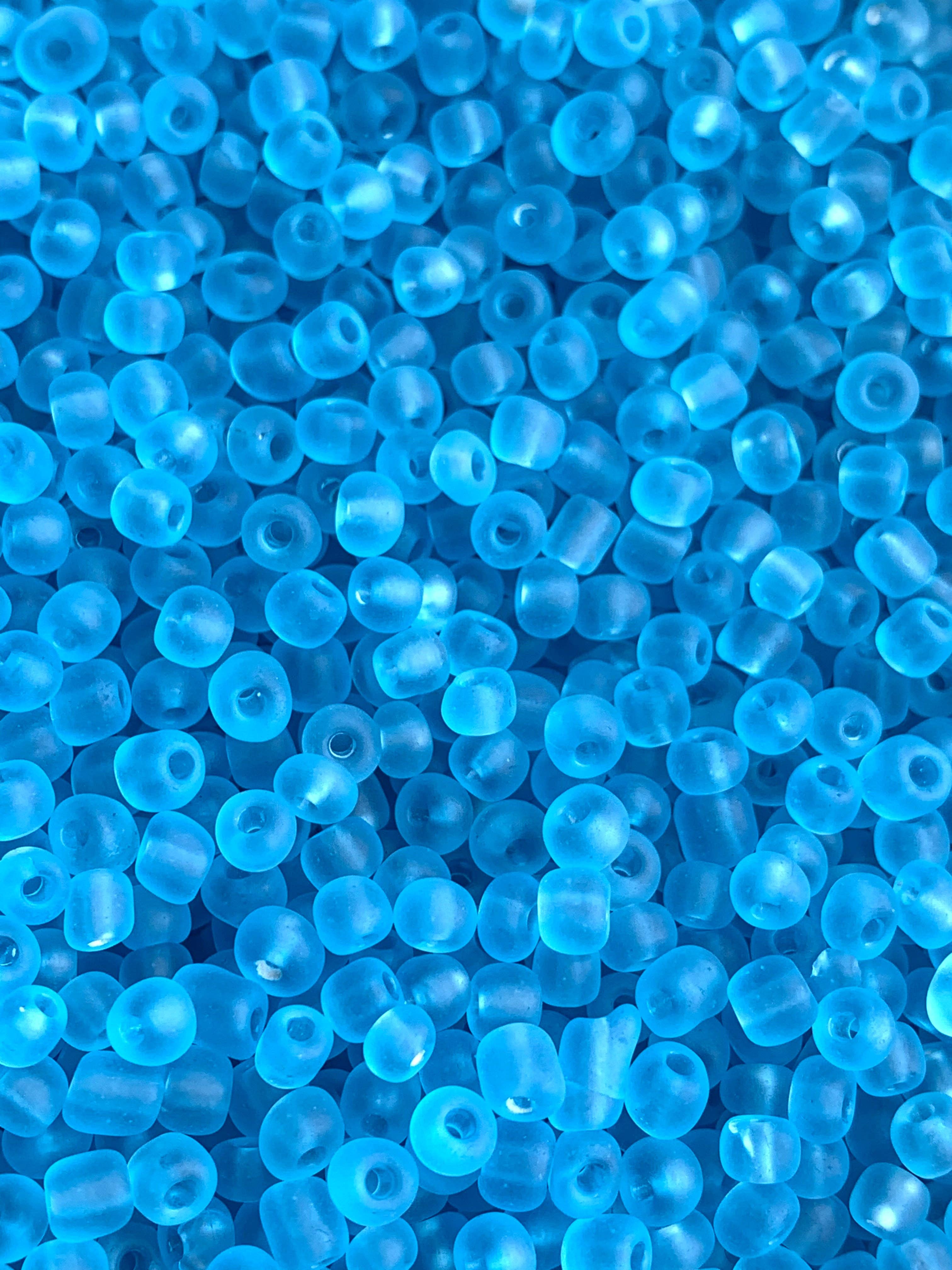 MaddieMayShop - Vendita all'ingrosso Perline - Perline in vetro Frost, perline in vetro da 6 m, perline sfuse6