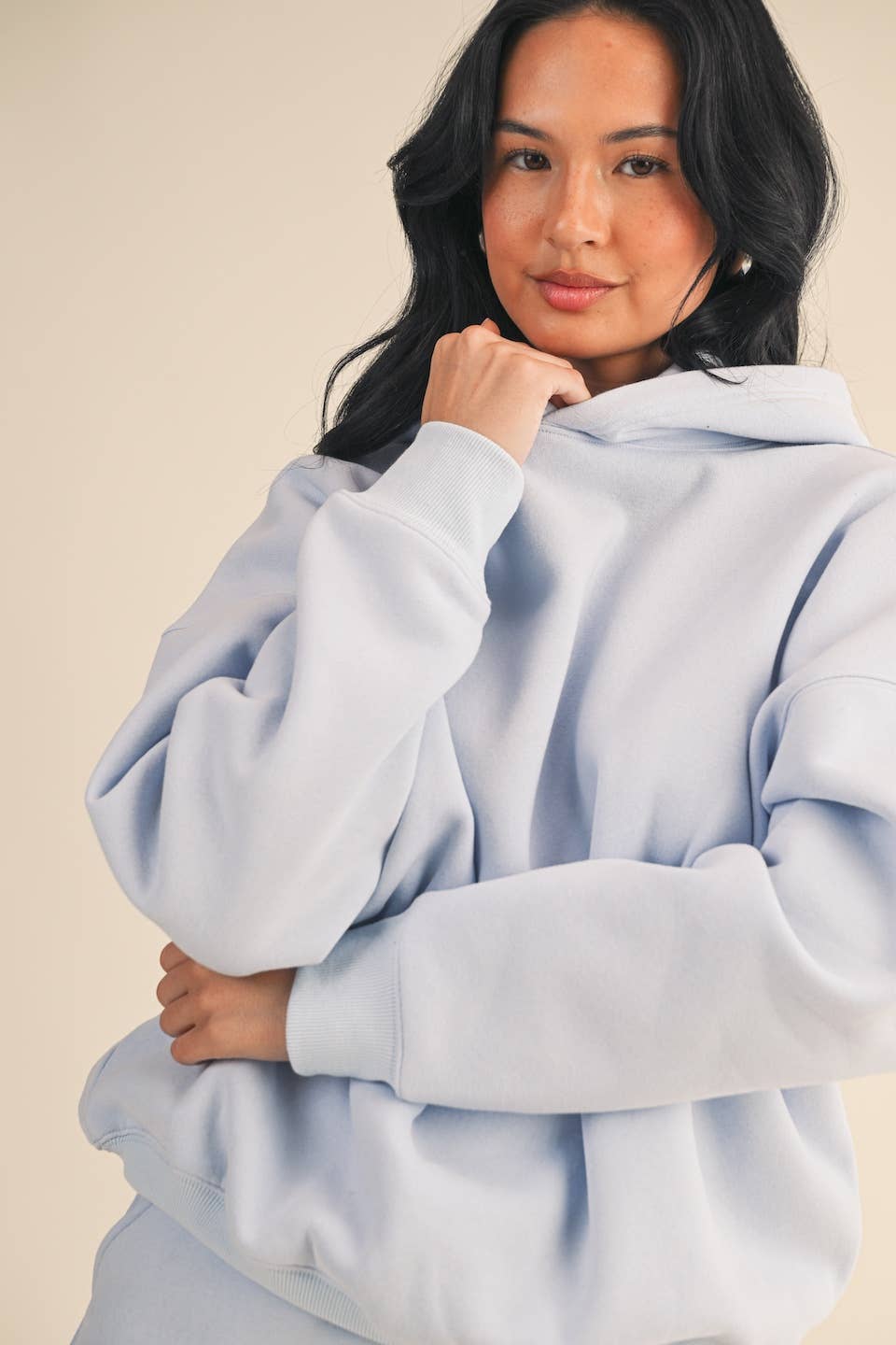 KIMBERLY C – Engroshandel Hoodie – Kvinder – Cozy Fleece oversize pullover hættetrøje32