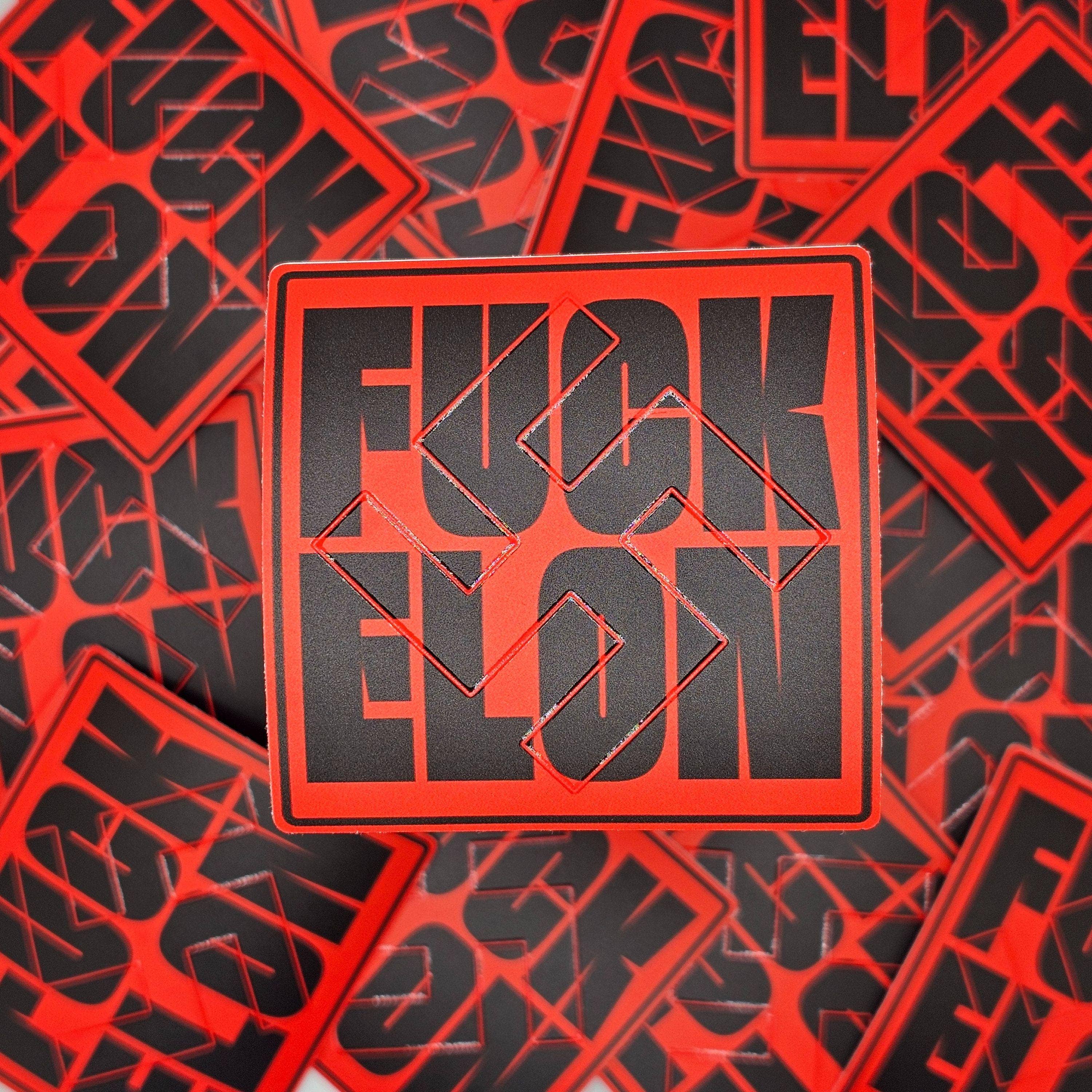 Sticky Bunny Stickers - Wholesale Sticker - FUCK ELON Sticker | Deport Elon | Stop Musk | Anti-Trump | Anti-Oligarch | Resist Fascism1