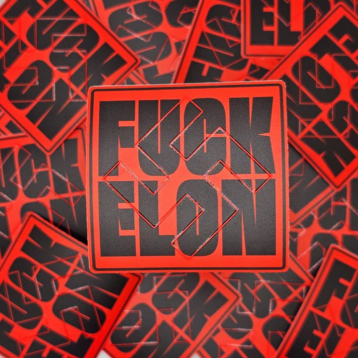Sticky Bunny Stickers - Wholesale Sticker - FUCK ELON Sticker | Deport Elon | Stop Musk | Anti-Trump | Anti-Oligarch | Resist Fascism1