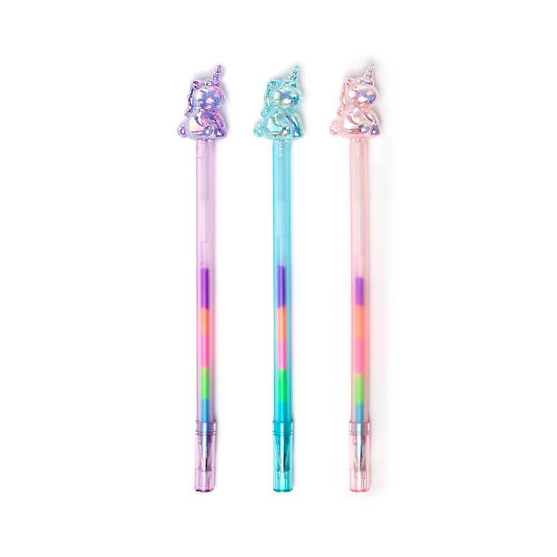 Puckator EU – wholesale Pennor – Enhörning Regenbågsbläck Penna1