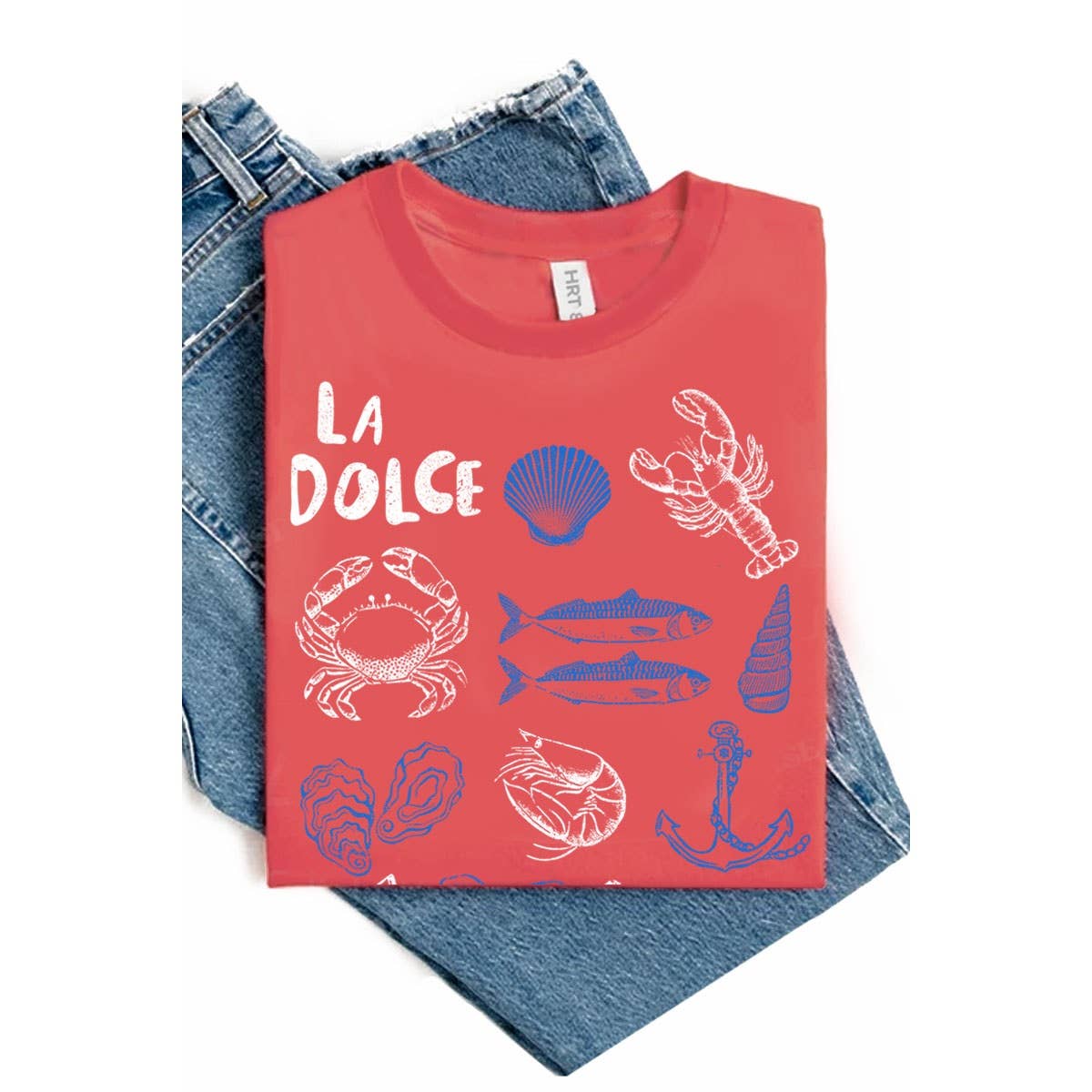 HRTandLUV - Wholesale T-Shirt (Graphic) - Women's - LA DOLCE VITA WASHED GRAPHIC TEE5
