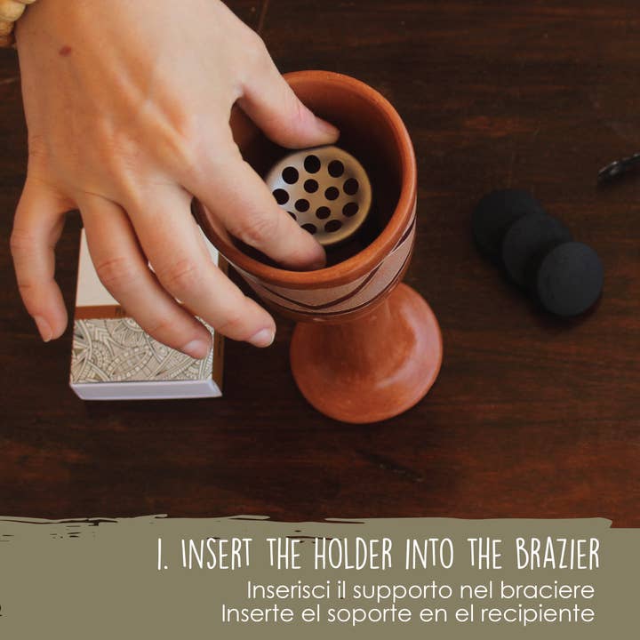 Herborea srl - Wholesale Incense Holder - Steel Holder for Charcoals and Cones for Incense Burners3