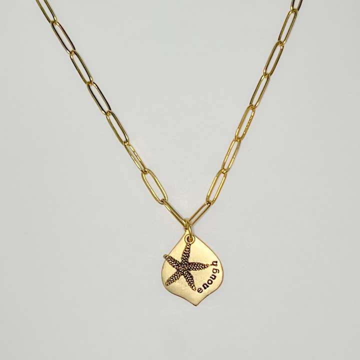 Gold Starfish Chain Necklace for wholesale by The Crowning Jewels