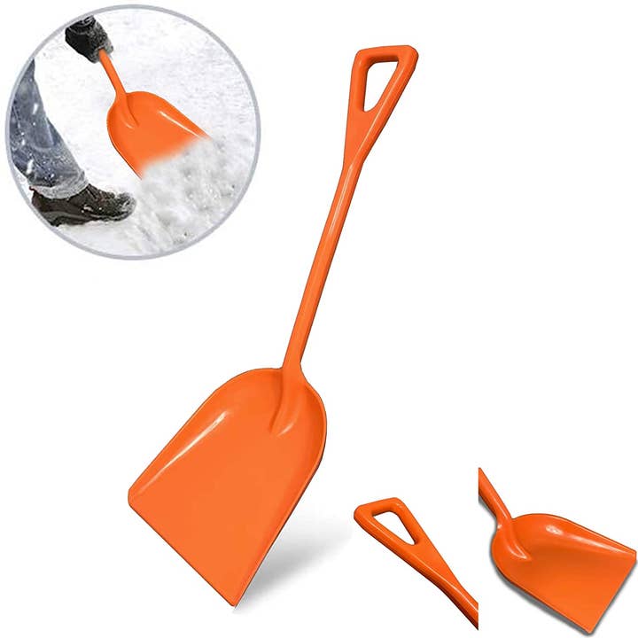 Ashman Online - Wholesale Garden Tool - Ashman Plastic Snow Shovel with Fiberglass Handle Multi-Purpose Polypropylene Shovel.1