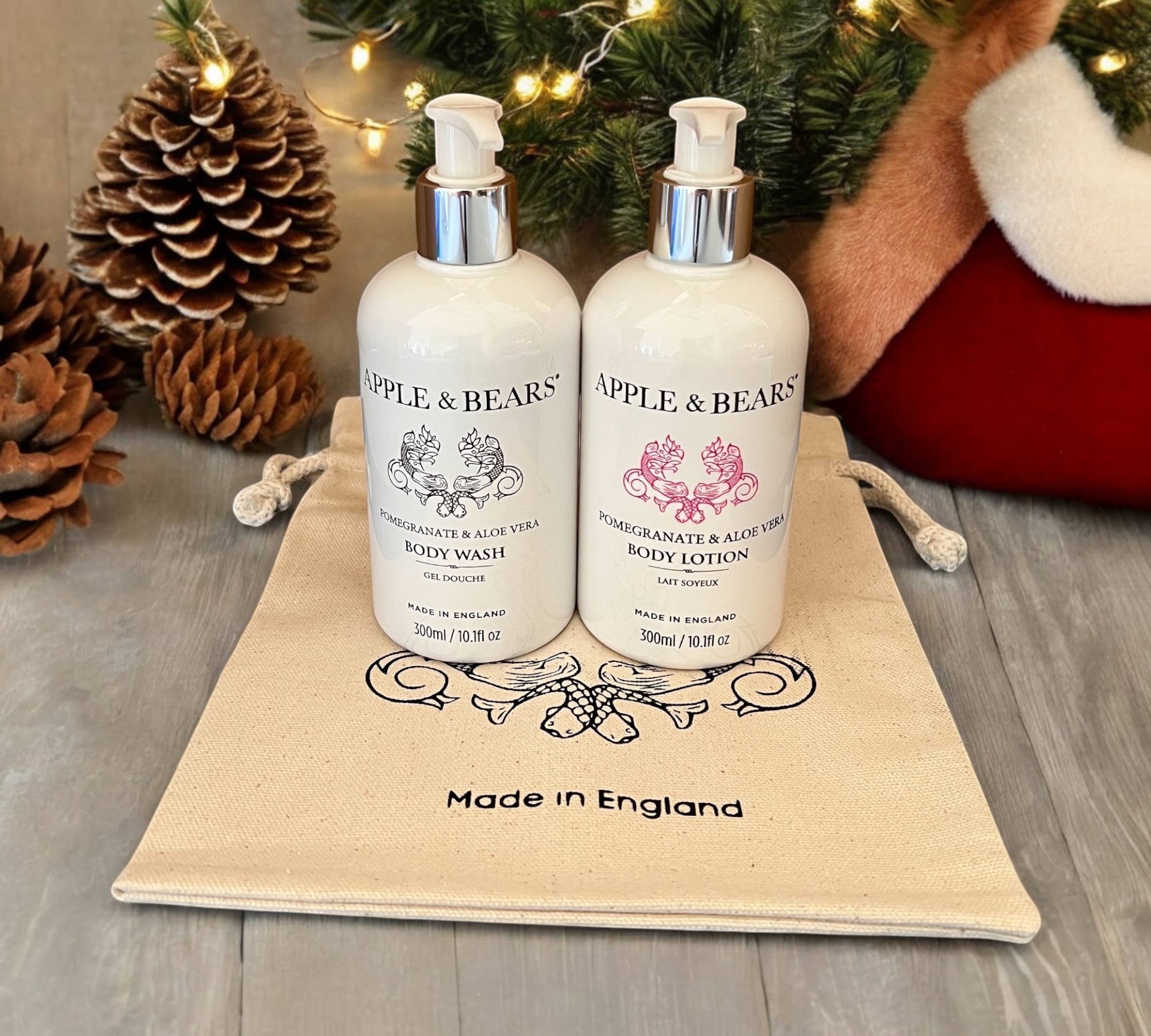 APPLE & BEARS - Vente Set de bain et corps - Coffret cadeau luxe grenade et aloe vera8