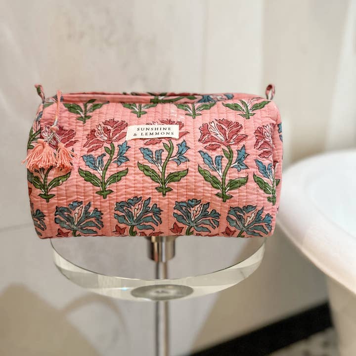 Sunshine & Lemmons - Wholesale Makeup/Cosmetic Bag - Hattie Cosmetic Bag