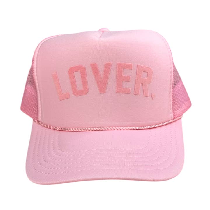 Tonal LOVER - Light Pink Trucker for wholesale by Littlebrightbird