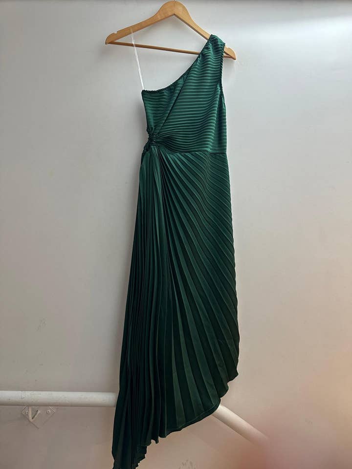 LORIANE - Wholesale Dress - Women's - 10255U Asymmetrical pleated long dress20