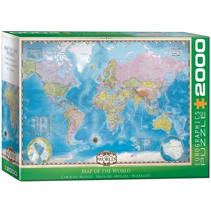 Eurographics Puzzles USA - Wholesale Puzzle - Adult - Map of the World