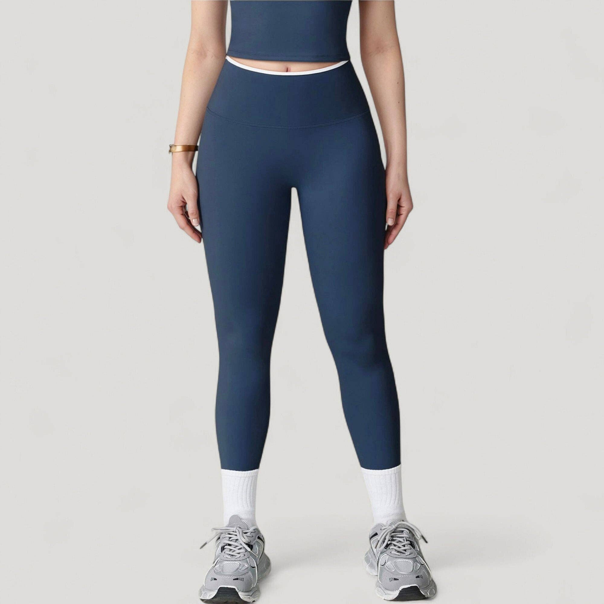 Active by Anna-Kaci - Wholesale Athletic/Lounge Leggings - Women's - High Waist Seamless Leggings with Tummy Control and Sculptin15