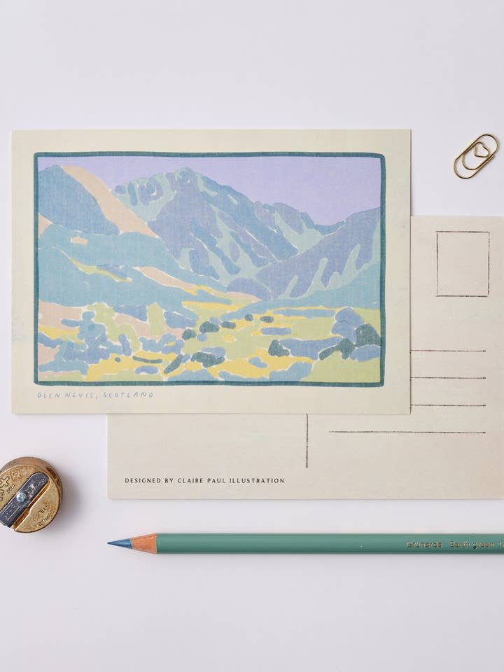 Glen Nevis Scotland Postcard for wholesale by Claire Paul