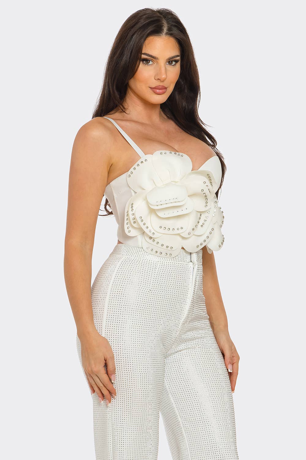 NEWGENS - Wholesale Corset - Women's - NT1113A 3D Floral Bustier Crop Top16