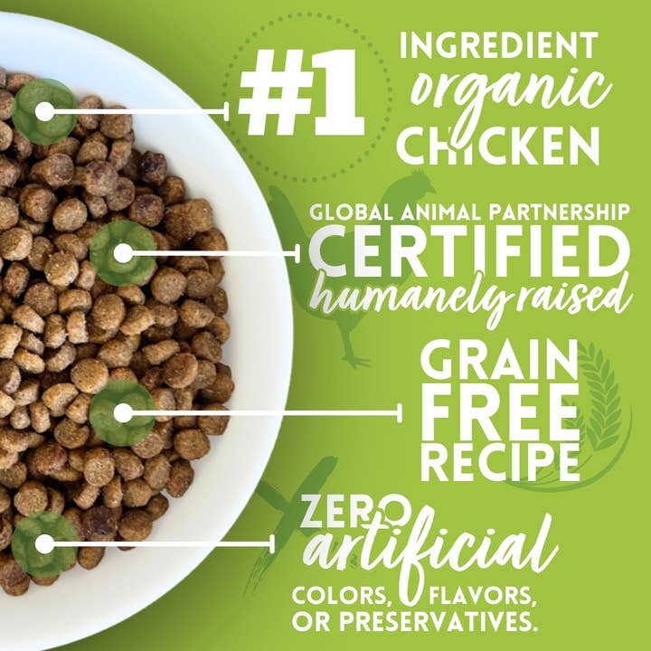 Tender & True Pet Nutrition - Wholesale Pet Food - Cat - Organic Chicken & Liver Recipe Dry Cat Food