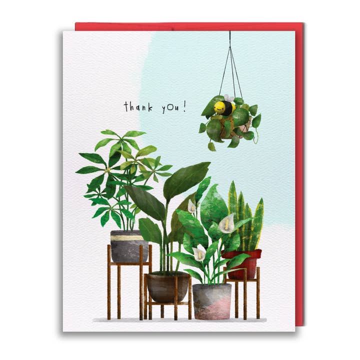 Greeting Card - Thank You Plants for wholesale by studio vcky