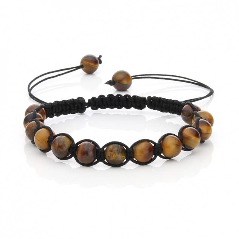 UniArt - Wholesale Beaded Bracelet - Macramé Style Semi-Precious Stone Bracelet2