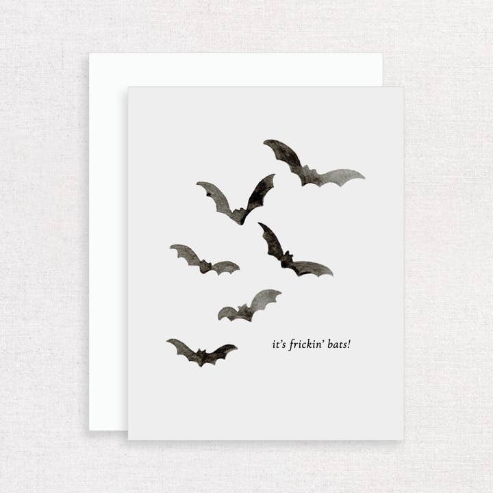 It's Frickin' Bats Halloween Greeting Card for wholesale by Korynne and Company