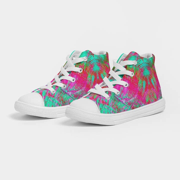 Scarpe alte in tela per bambini Good Vibes Darlin per la vendita all'ingrosso da parte di Fridge Art Boutique