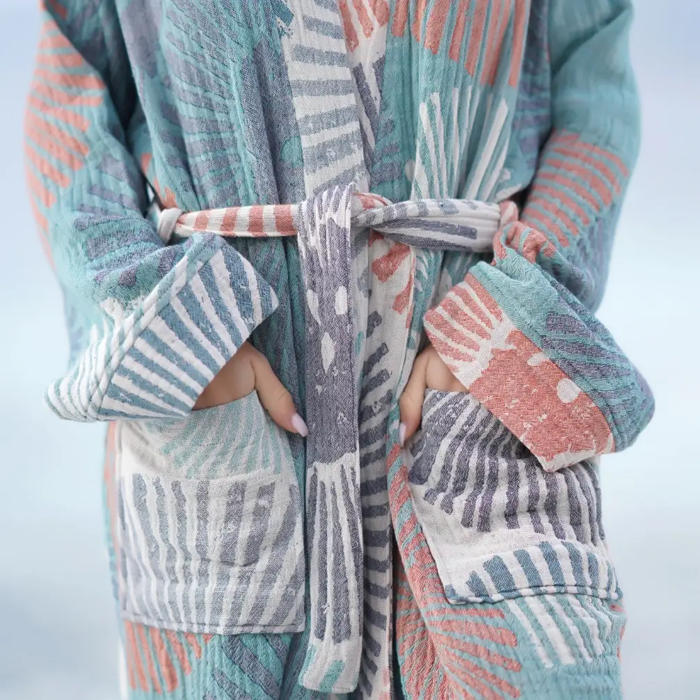 Bagno Milano - Vente Peignoir – femme - Collection de peignoirs et ponchos en peshtemal bio Bagno Milano8