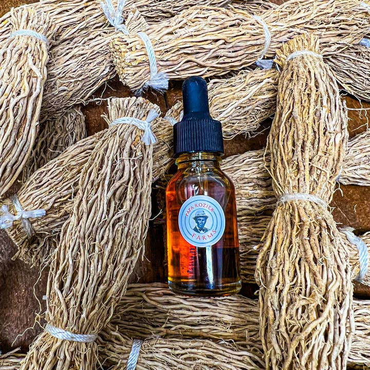 Pure Haitian Vetiver Oil for wholesale by Papa Rozier Farms