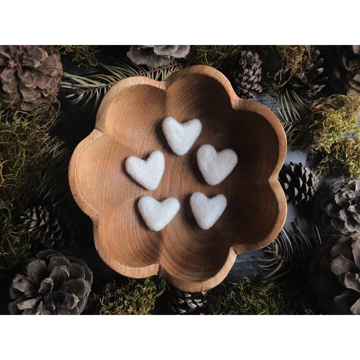 House of Moss - Wholesale Decorative Tabletop Object - Felted Wool Heart
