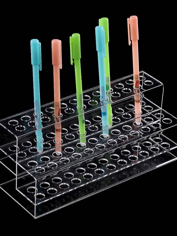 Doublylayer Transparent Acrylic Pen Holder W1814 for wholesale by Ole