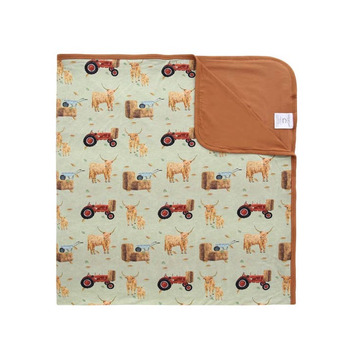 Double Sided Blanket - Highland Cows for wholesale by Cuddles N Giggles