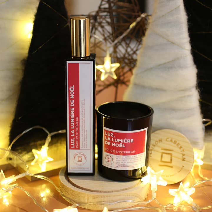 Parfum Luz, la lumière de Noël pour la vente par Brasserie Distillerie du Cabestan