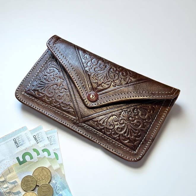 HandmadeBestSeller – wholesale Wallet – Women's – Handmade Moroccan Embossed Leather Walle6