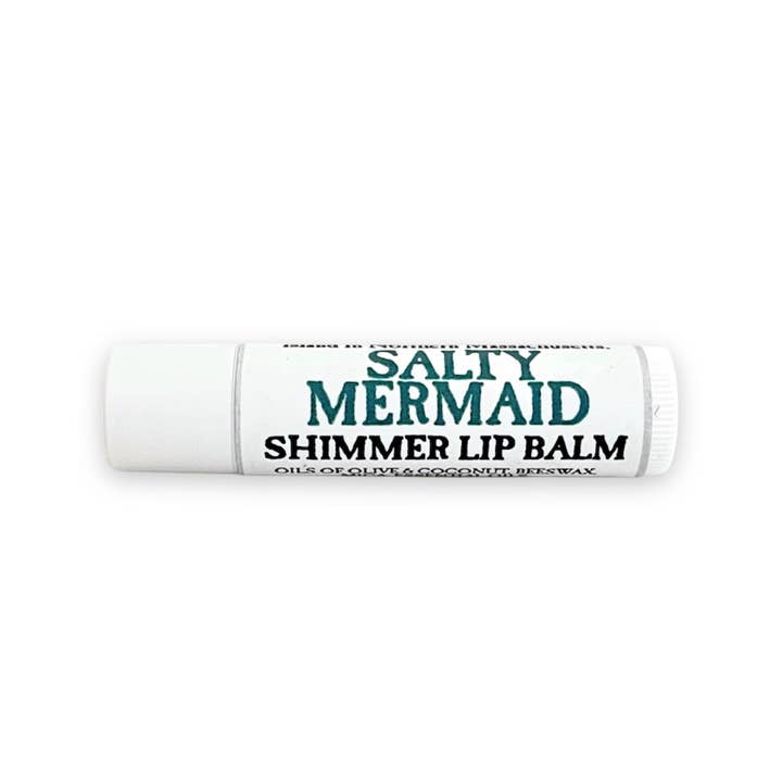 Salty Mermaid Shimmer Lip Balm for wholesale by Plum Island Soap Co.