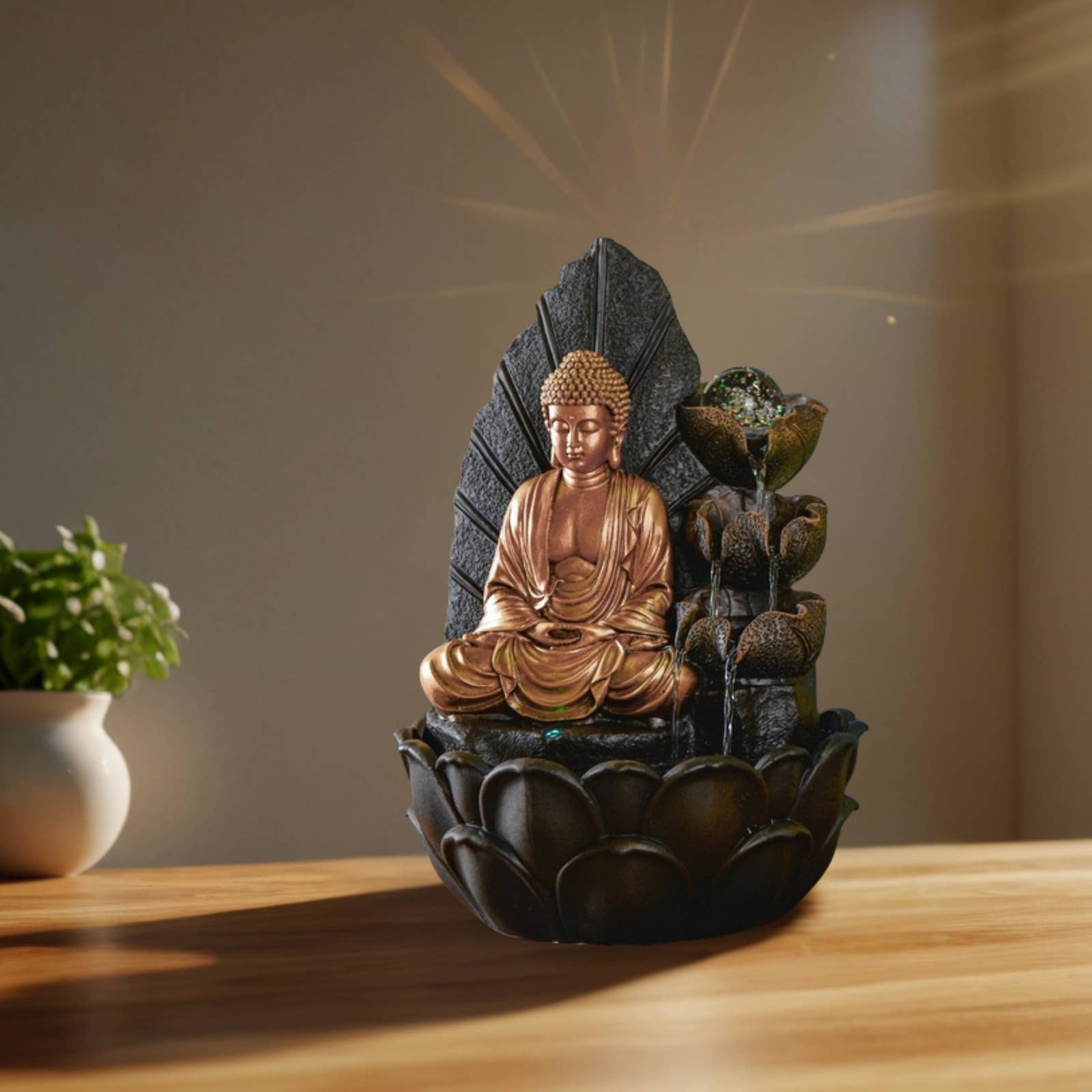 Zen'Arôme - Wholesale Christmas Decoration - Buddha Hartha Indoor Fountain - Zen and Feng Shui Decor11