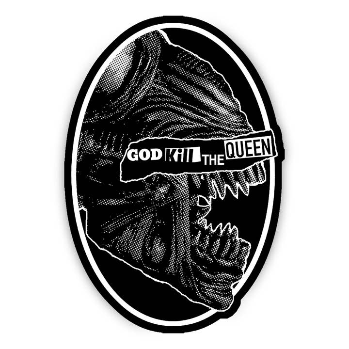 God Kill The Queen - Sticker for wholesale by Secret Flair Club