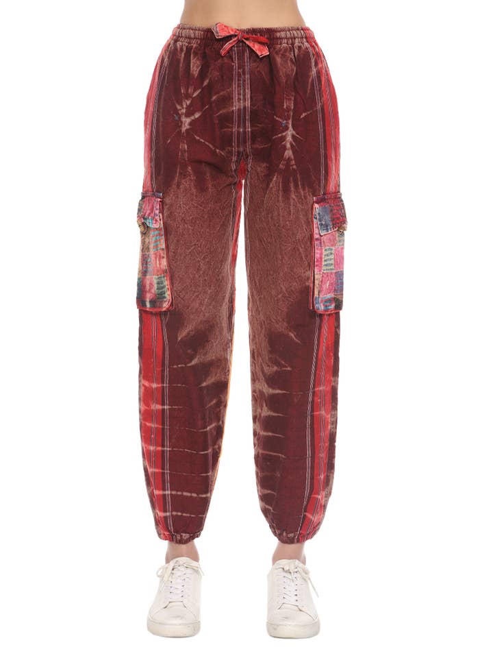 Pantaloni Harem Hippie Boho Genie in cotone Stonewash per la vendita all'ingrosso da parte di The Collection Royal / Royal Handicrafts