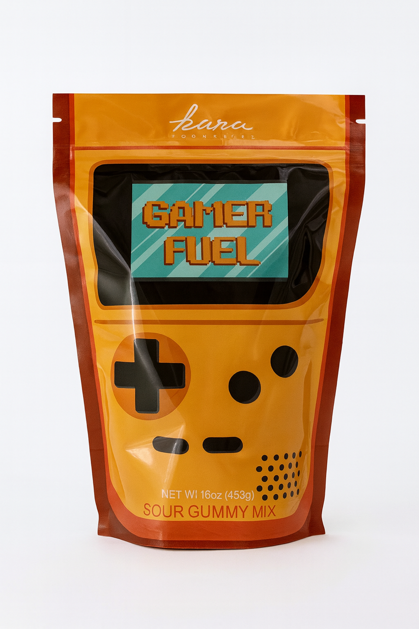 Kara Chocolates - Wholesale Gummy - Gamer Fuel Assorted Gummy Pouch 16 ounces 0