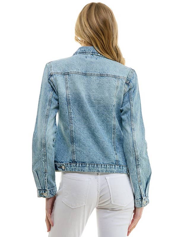 BLUE AGE - Wholesale Denim Jacket - Women's - LADY CASUAL COTTON DENIM JEAN JACKET (OPEN PACK)