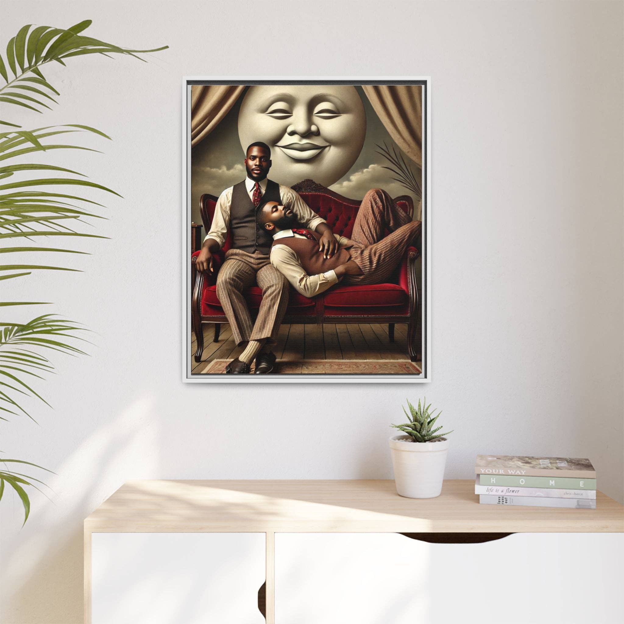 Walt & Pete - Wholesale Art Print - Missing Art Studies - Man In The Moon 00637