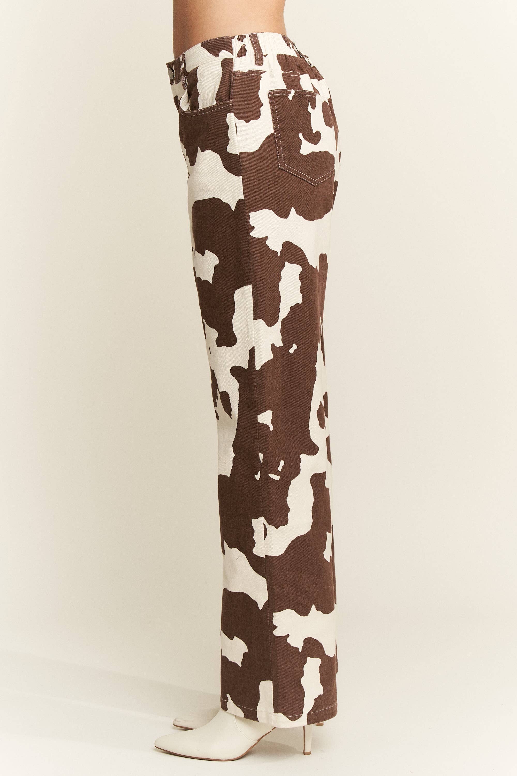JADE BY JANE - Wholesale Jeans - Women's - COW PRINT DENIM PANTS12