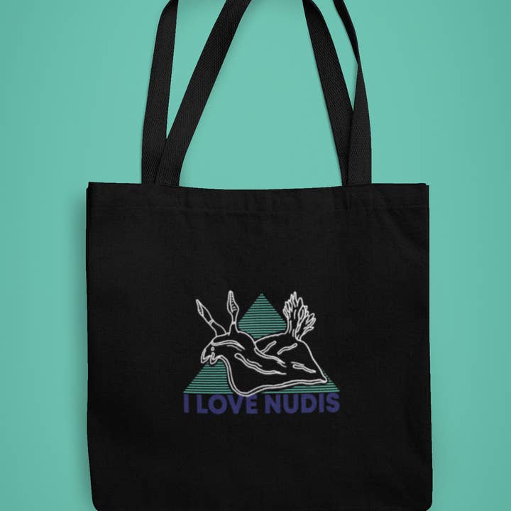 I LOVE NUDIS - Wholesale Tote Bag - Women's - I LOVE NUDIS™ Organic Cotton Nudibranch Tote Bag2