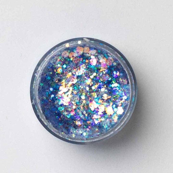 Galexie Glister - Wholesale Body Glitter/Shimmer - "Glow Getter" Light Blue Glitter Gel - Hair, Face, Body